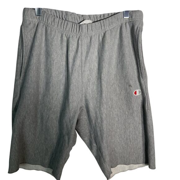 CHAMPION Gray Reverse Weave Sweat Shorts Men’s Medium - Picture 1 of 5